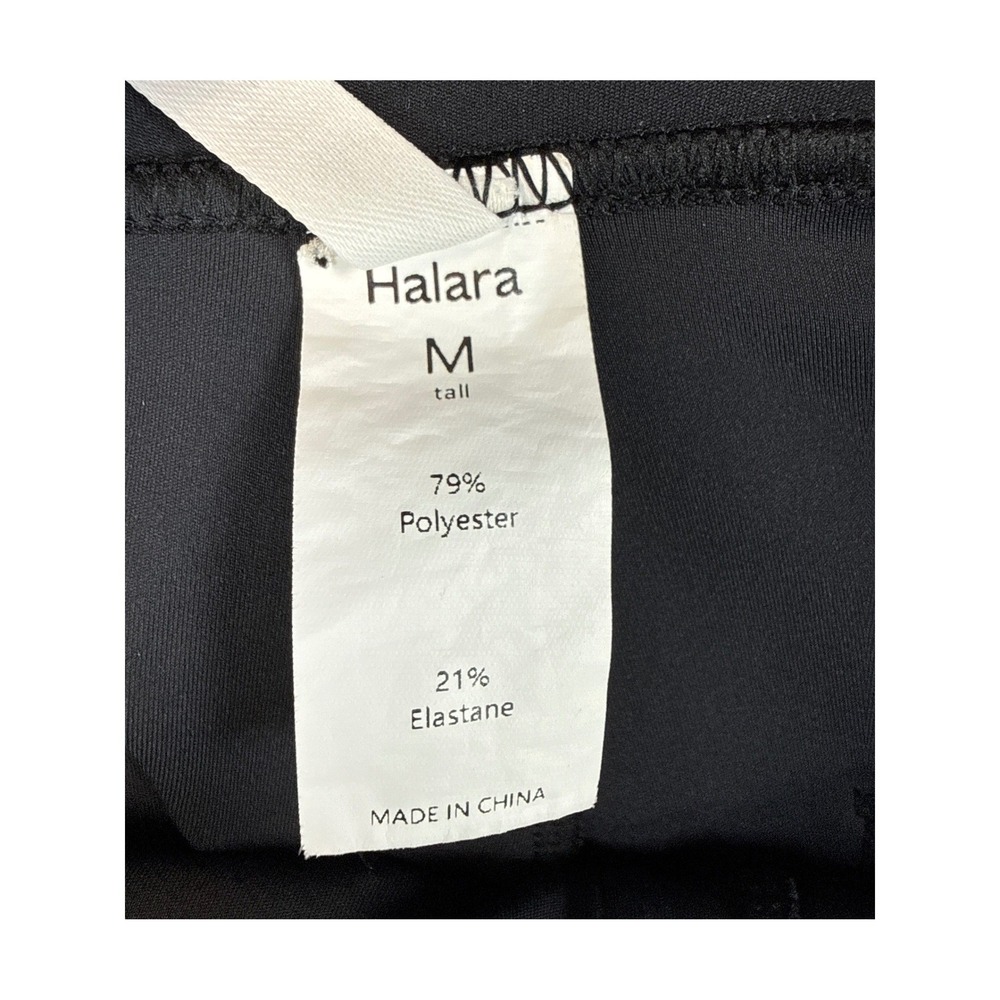 Halara Wide Leg High Waisted Button Detail Pants Size Medium Tall Pull On Career - Picture 4 of 12